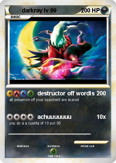 Pokemon darkray lv 99