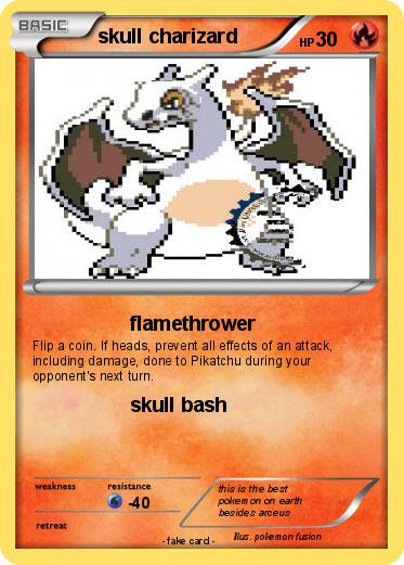 Pokemon skull charizard