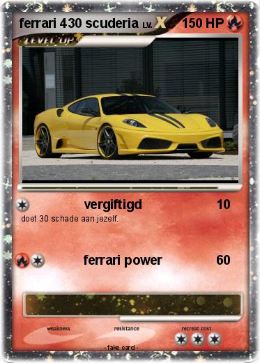 Pokemon ferrari 430 scuderia