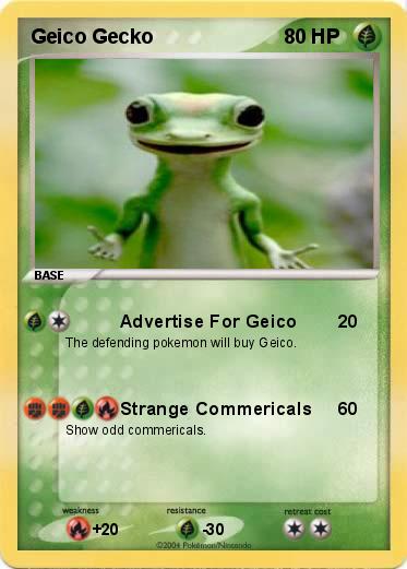 Pokemon Geico Gecko