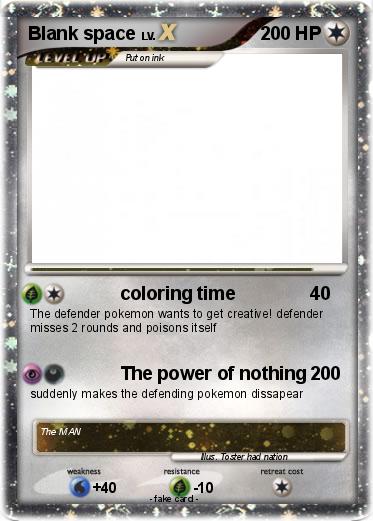 Pokemon Blank space