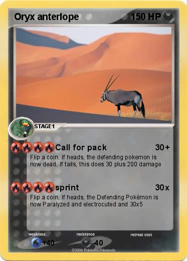 Pokemon Oryx anterlope