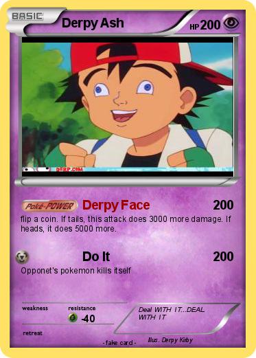Pokemon Derpy Ash
