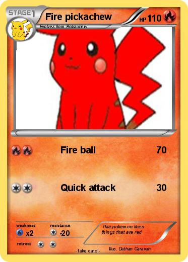 Pokemon Fire pickachew