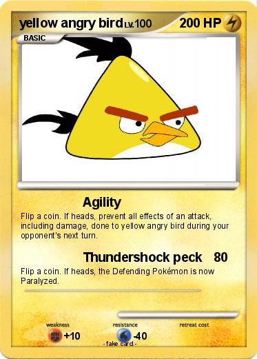 Pokemon yellow angry bird