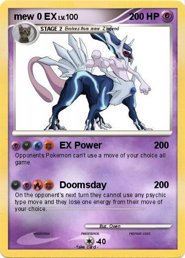 Pokemon mew 0 EX