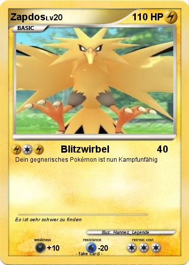 Pokemon Zapdos