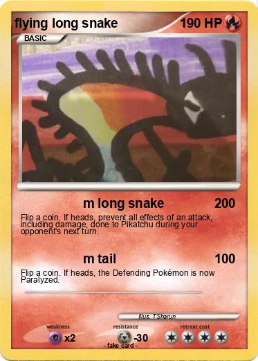 Pokemon flying long snake