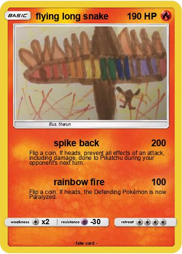 Pokemon flying long snake