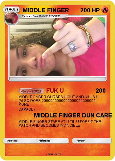Pokemon MIDDLE FINGER