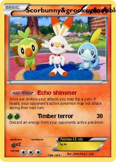 Pokemon Scorbunny&grookey&sobble