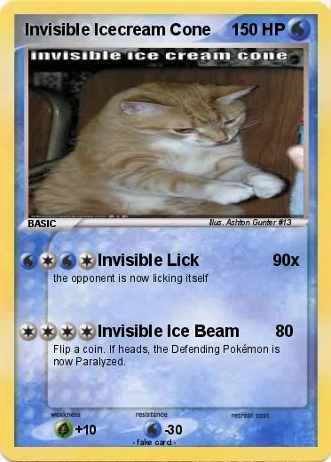 Pokemon Invisible Icecream Cone