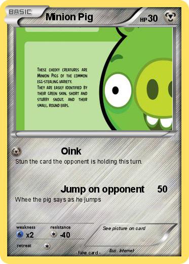 Pokemon Minion Pig