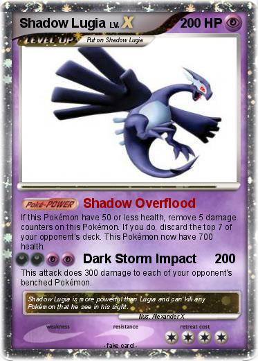 Pokemon Shadow Lugia