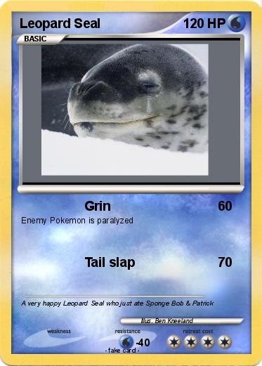 Pokemon Leopard Seal