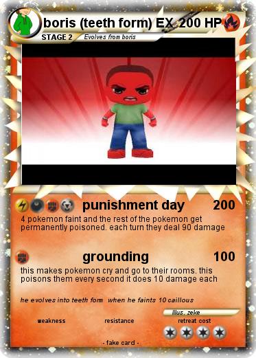 Pokemon boris (teeth form) EX