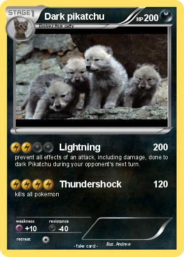 Pokemon Dark pikatchu