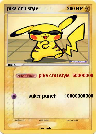 Pokemon pika chu style