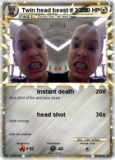 Pokemon Twin head beast # 2000