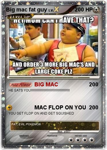 Pokemon Big mac fat guy