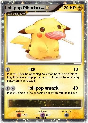 Pokemon Lollipop Pikachu