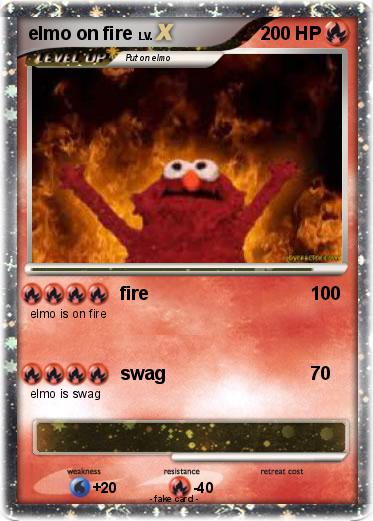 Pokemon elmo on fire