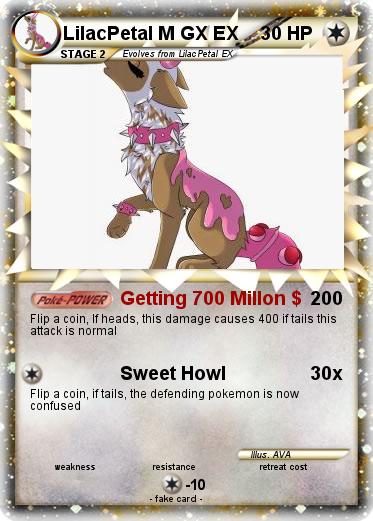 Pokemon LilacPetal M GX EX
