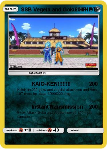 Pokemon SSB Vegeta and Goku. HP: 9T