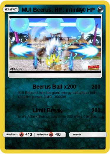 Pokemon MUI Beerus. HP: infinity