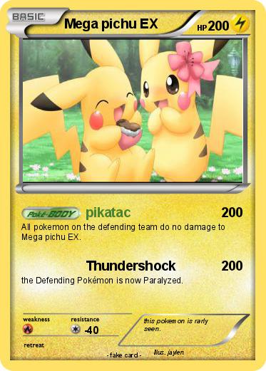 Pokemon Mega pichu EX