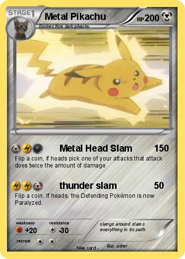 Pokemon Metal Pikachu