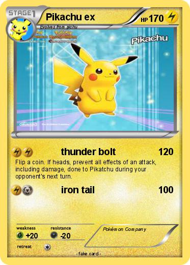 Pokemon Pikachu ex