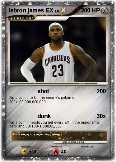 Pokemon lebron james EX