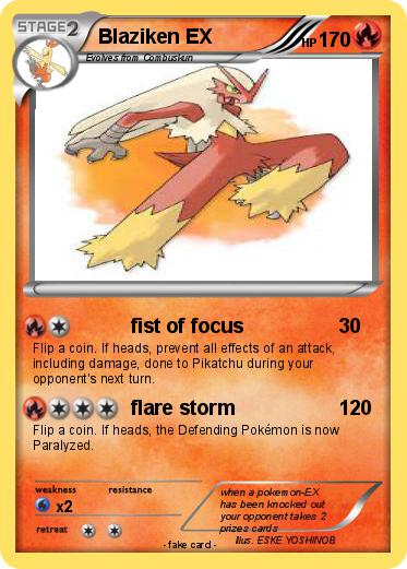 Pokemon Blaziken EX