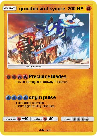 Pokemon groudon and kyogre