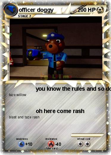 Pokemon officer doggy