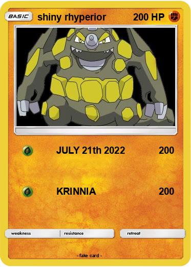 Pokemon shiny rhyperior