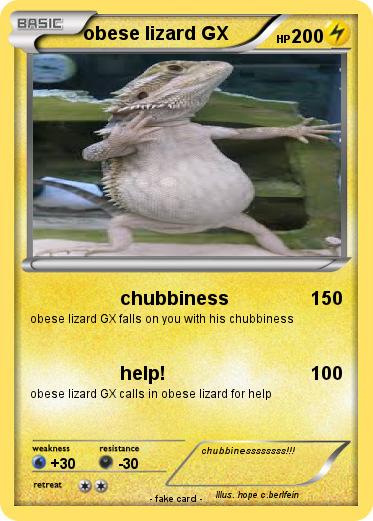 Pokemon obese lizard GX