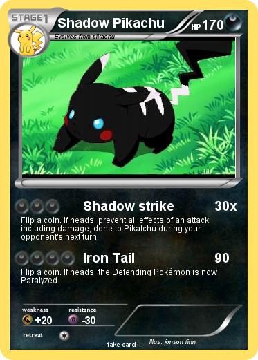 Pokemon Shadow Pikachu
