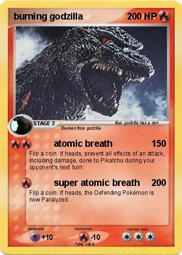 Pokemon burning godzilla