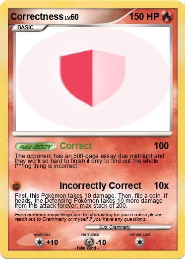 Pokemon Correctness