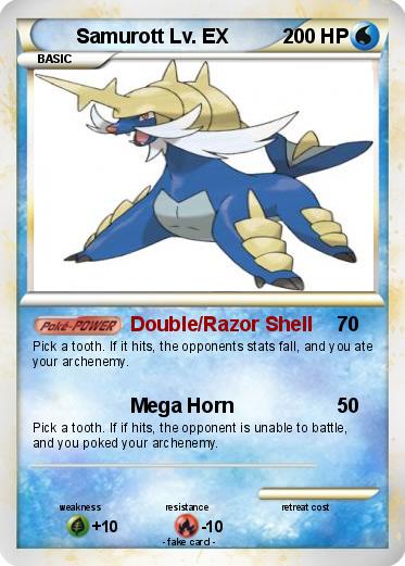 Pokemon Samurott Lv. EX
