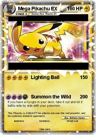 Pokemon Mega Pikachu EX
