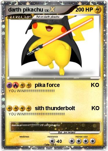 Pokemon darth pikachu