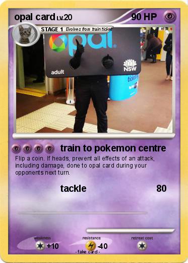 Pokemon opal card