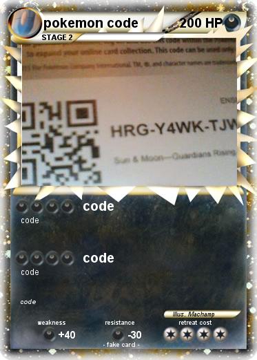 Pokemon pokemon code