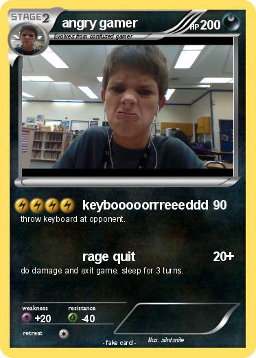 Pokemon angry gamer