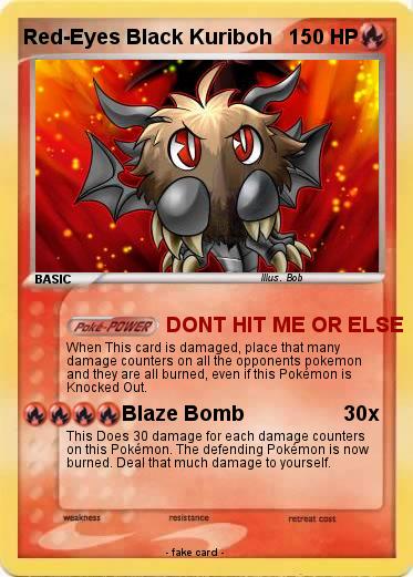 Pokemon Red-Eyes Black Kuriboh