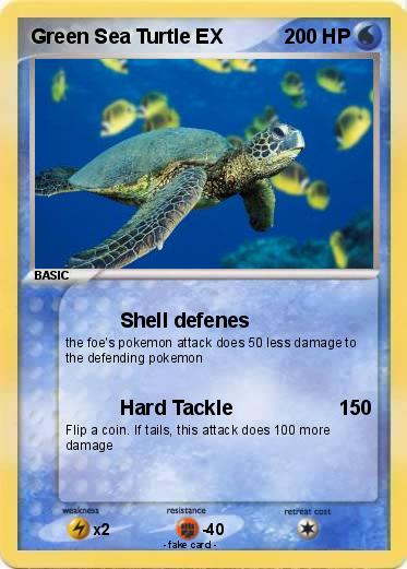 Pokemon Green Sea Turtle EX