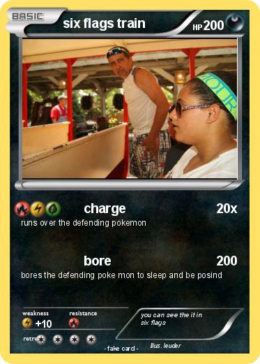 Pokemon six flags train
